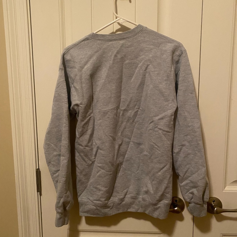 ULL Gildan Gray Sweatshirt with Red "Louisiana Ragin' Cajuns" Print-Size S - Picture 2 of 3